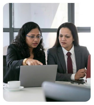 Kavitha and Priya working as a team